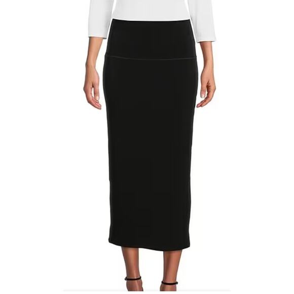Studio 205 Black Midi Straight Skirt with pockets size 14 - Picture 1 of 7
